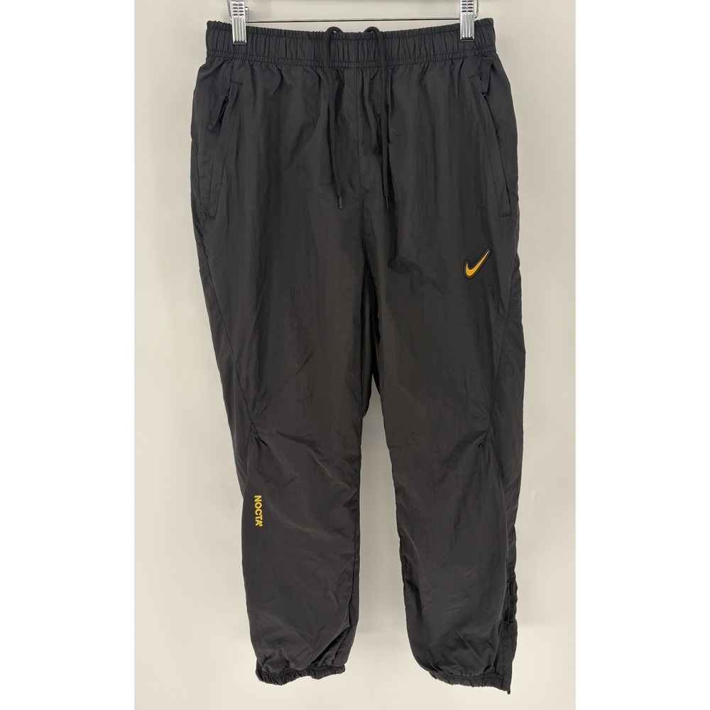 Nike NOCTA Drake Windbreaker Pants Mens Small Black Nylon Joggers DB2817-010